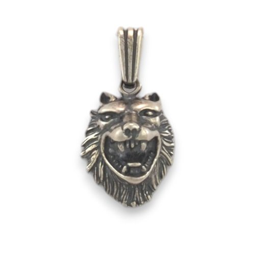 Ezüst medál, oroszlánfej