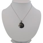 Ezüst medál, lófej