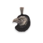 Ezüst medál, sasfej