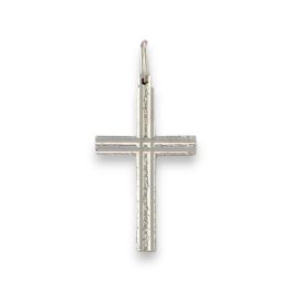 Ezüst medál, vésett kereszt