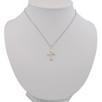 Ezüst medál, kerekített kereszt