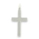 Ezüst medál, nagyméretű kereszt