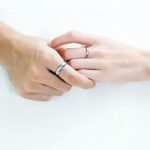 Dámsky snubný prsteň, nerez, s kryštálom, striebro, veľkosť 8