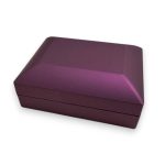 Podsvietená prémiová šperkovnica na náhrdelníky, fialová
