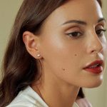 Ezüst női fülbevaló vintage stílusban