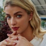 Ezüst női fülbevaló, négylevelű lóhere