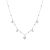 Ezüst nyaklánc moissanitkristállyal