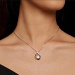 Ezüst nyaklánc cseppmedállal