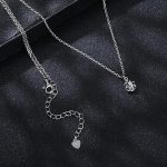 Ezüst nyaklánc moissanitmedállal