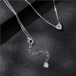 Ezüst nyaklánc szívmedállal