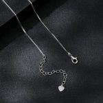 Ezüst dupla nyaklánc kristálymedállal