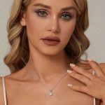 Ezüst nyaklánc moissanitmedállal