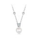 Ezüst nyaklánc fehér gyönggyel