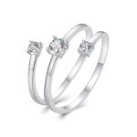 Ezüst női gyűrű, spirál