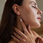 Ezüst női gyűrű, spirál