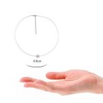 Antialergénny priehľadný náhrdelník zdobený kryštálmi Swarovski