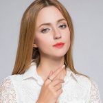 Strieborný prsteň so srdcom, červený, 6