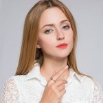 Strieborný prsteň so srdcom, červený, 8