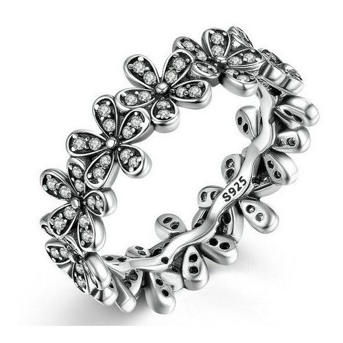 Strieborný kvetinový prsteň, 6