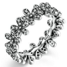Kvetinový strieborný prsteň, 7