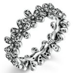 Kvetinový strieborný prsteň, 8