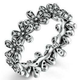 Kvetinový strieborný prsteň, 8