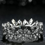 Kvetinový strieborný prsteň, 8