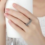 Strieborný kvetinový prsteň, 6