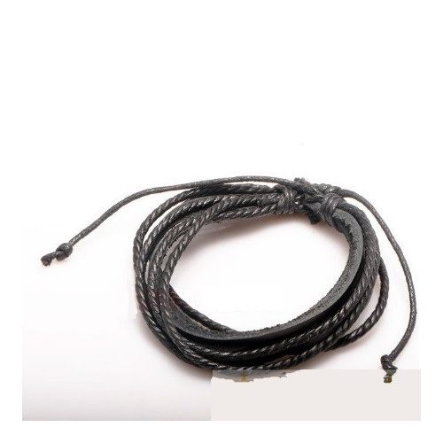 2-dielny kožený náramok, hnedá