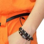 Drevený korálkový náramok pre mužov