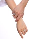 Dámsky snubný prsteň vyrobený z nehrdzavejúcej ocele, striebro, veľkosť 11