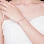 Ezüst karkötő dupla lánccal