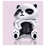 Strieborný prívesok, medvedík panda
