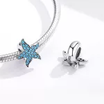 Ezüst charm, tengeri csillag