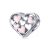 Ezüst charm (925), szív 