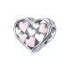 Ezüst charm (925), szív 