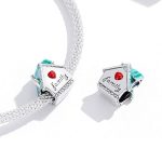 Ezüst charm (925), házikó