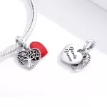 Ezüst charm, életfa
