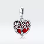 Ezüst charm, életfa