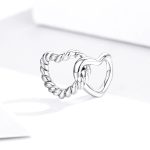 Ezüst charm (925), páros szív