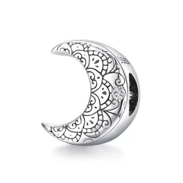 Ezüst charm, Hold vintage stílusban