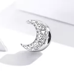 Ezüst charm, Hold vintage stílusban