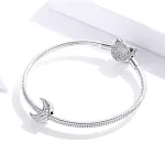 Ezüst charm, Hold vintage stílusban