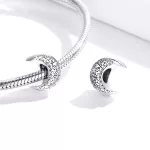 Ezüst charm, Hold vintage stílusban