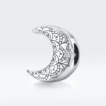 Ezüst charm, Hold vintage stílusban