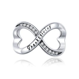 Ezüst charm (925), végtelen