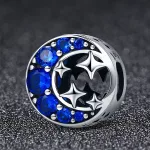 Ezüst charm, éjszakai égbolt