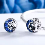 Ezüst charm, éjszakai égbolt