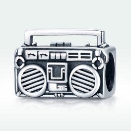 Ezüst charm (925), táskarádió