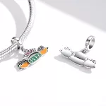 Ezüst charm, vintage kávézó